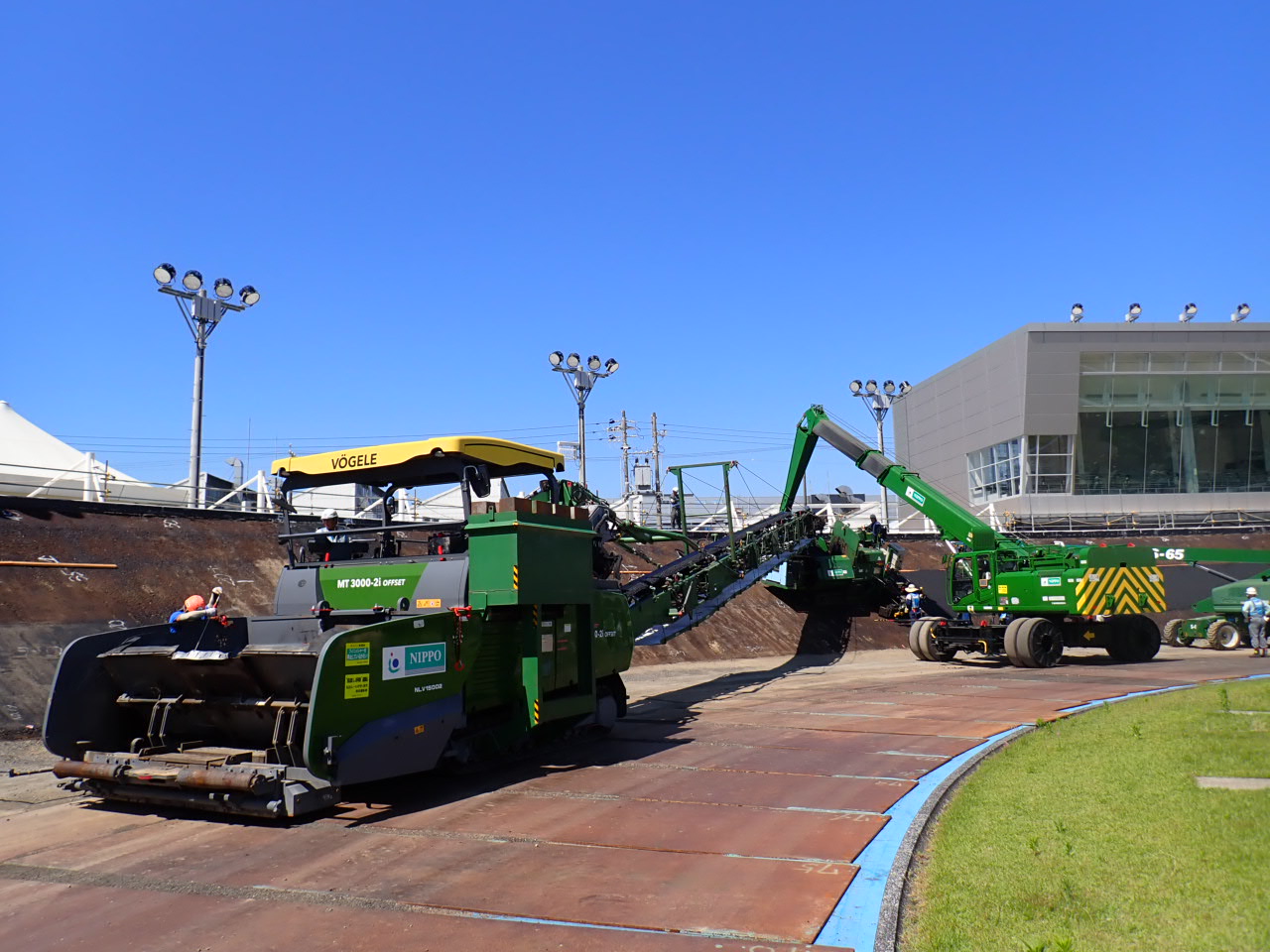 静岡競輪場競走路改修工事