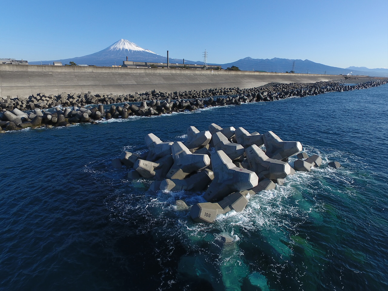 富士海岸蒲原地区離岸堤工事