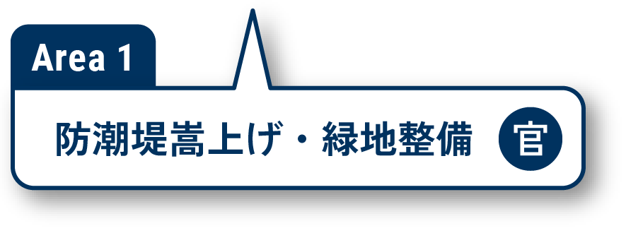 Area1 防潮堤嵩上げ・緑地整備